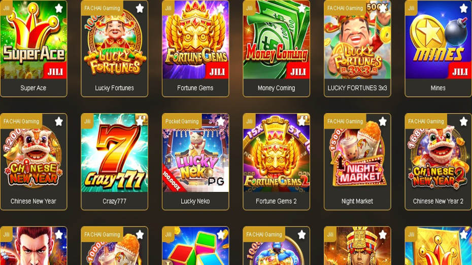 Slot machines from providers